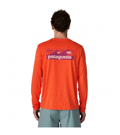 Patagonia Long-Sleeved Capilene Cool Daily Shirt - Boardshort Logo M's