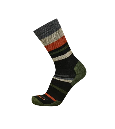 Point6 Mixed Stripe Medium Crew Socks